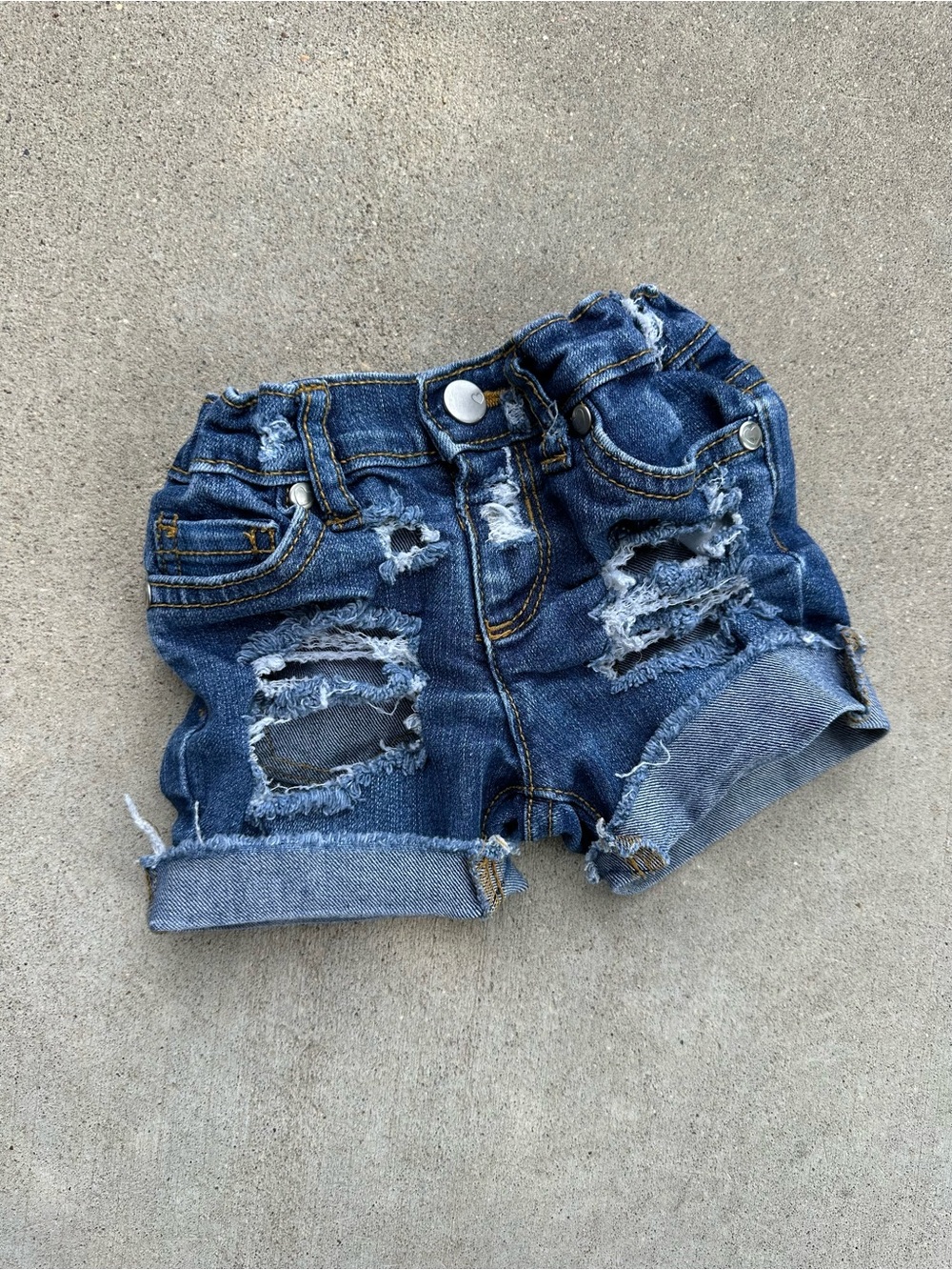 Children Place Baby Toddler Distressed Jean Denim Shorts